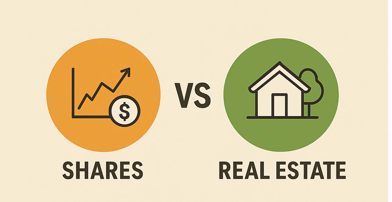 SHARES VS REAL ESTATE